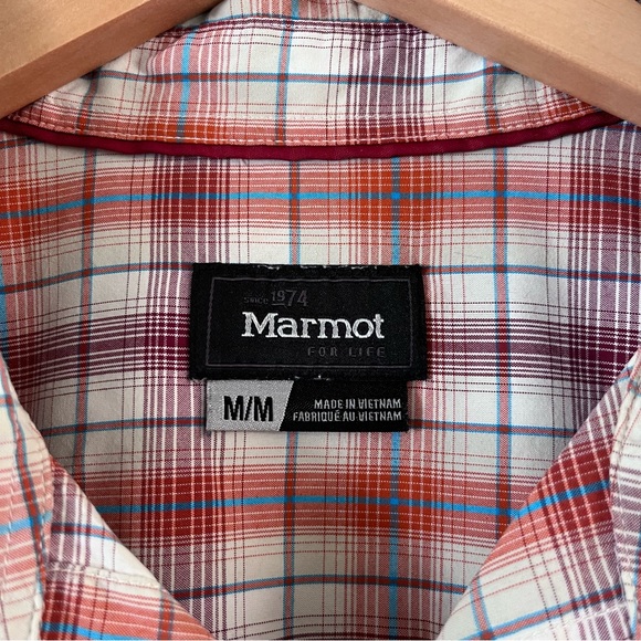 Men’s Marmot Short Sleeve Button Front Hiking & Casual Shirt | M - Picture 3 of 5